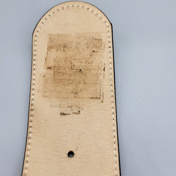 St. John Patent Leather Black Belt with Gold Buckle - Picture 15 of 16